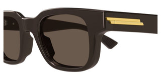 Bottega Veneta BV1411S men Brown Squared Sunglasses