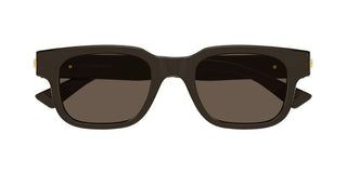 Bottega Veneta BV1411S men Brown Squared Sunglasses