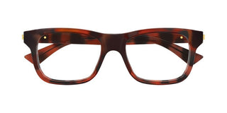 Bottega Veneta BV1412O men Havana Squared Eyeglasses