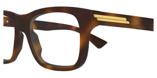 Bottega Veneta BV1412O men Havana Squared Eyeglasses