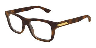 Bottega Veneta BV1412O men Havana Squared Eyeglasses