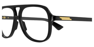 Bottega Veneta BV1417O unisex Black Pilot Eyeglasses