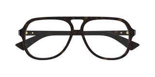 Bottega Veneta BV1417O unisex Havana Pilot Eyeglasses