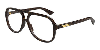 Bottega Veneta BV1417O unisex Havana Pilot Eyeglasses