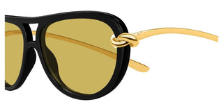Bottega Veneta BV1418S women Black Pilot Sunglasses