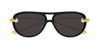 Bottega Veneta BV1418S women Black Pilot Sunglasses
