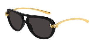 Bottega Veneta BV1418S women Black Pilot Sunglasses