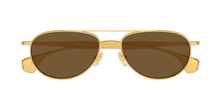 Bottega Veneta BV1419S unisex Gold Geometric Sunglasses