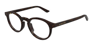 Bottega Veneta BV1420O men Havana Round Eyeglasses