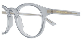 Bottega Veneta BV1420O men Blue Round Eyeglasses