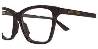 Bottega Veneta BV1421O women Havana Butterfly Eyeglasses