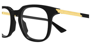 Bottega Veneta BV1429S men Black Squared Sunglasses