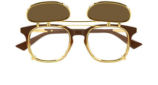 Bottega Veneta BV1429S men Brown Squared Sunglasses