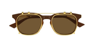 Bottega Veneta BV1429S men Brown Squared Sunglasses