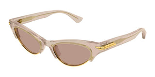 Bottega Veneta BV1431S women Brown Cat Eye Sunglasses