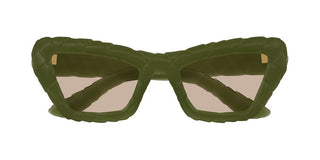 Bottega Veneta BV1438S women Green Cat Eye Sunglasses