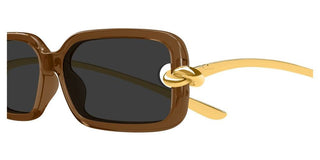 Bottega Veneta BV1439S women Brown Squared Sunglasses