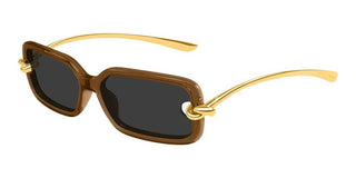 Bottega Veneta BV1439S women Brown Squared Sunglasses