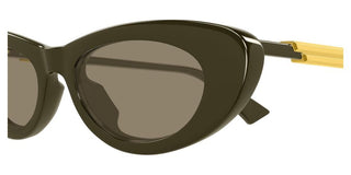 Bottega Veneta BV1447S women Green Cat Eye Sunglasses