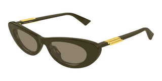 Bottega Veneta BV1447S women Green Cat Eye Sunglasses