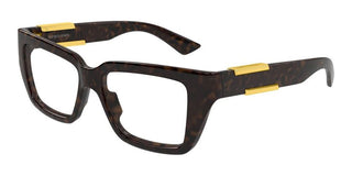 Bottega Veneta BV1455O women Havana Squared Eyeglasses