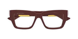Bottega Veneta BV1455O women Red Squared Eyeglasses