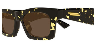 Bottega Veneta BV1457S unisex Havana Squared Sunglasses