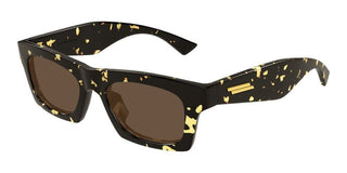 Bottega Veneta BV1457S unisex Havana Squared Sunglasses