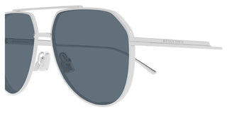 Bottega Veneta BV1465S unisex Silver Pilot Sunglasses
