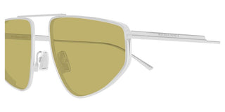 Bottega Veneta BV1466S women Silver Pilot Sunglasses