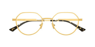 Bottega Veneta BV1468O unisex Gold Round Eyeglasses