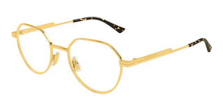 Bottega Veneta BV1468O unisex Gold Round Eyeglasses