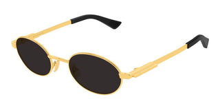 Bottega Veneta BV1470S unisex Gold Round Sunglasses