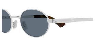 Bottega Veneta BV1470S unisex Silver Round Sunglasses
