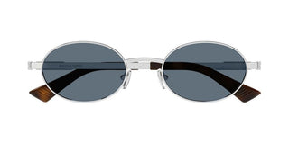Bottega Veneta BV1470S unisex Silver Round Sunglasses