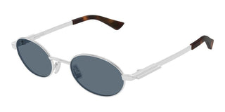 Bottega Veneta BV1470S unisex Silver Round Sunglasses