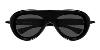 Bottega Veneta BV1483S unisex Black Pilot Sunglasses
