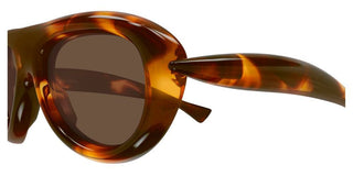 Bottega Veneta BV1483S unisex Havana Pilot Sunglasses