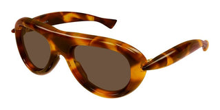 Bottega Veneta BV1483S unisex Havana Pilot Sunglasses