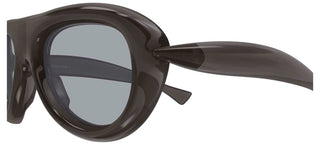 Bottega Veneta BV1483S unisex Grey Pilot Sunglasses
