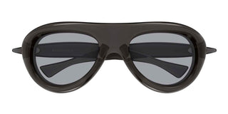 Bottega Veneta BV1483S unisex Grey Pilot Sunglasses