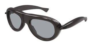 Bottega Veneta BV1483S unisex Grey Pilot Sunglasses