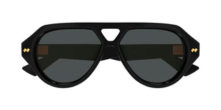Bottega Veneta BV1485S unisex Black Pilot Sunglasses
