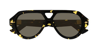 Bottega Veneta BV1485S unisex Havana Pilot Sunglasses
