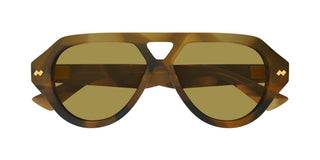 Bottega Veneta BV1485S unisex Brown Pilot Sunglasses