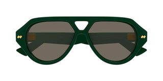 Bottega Veneta BV1485S unisex Green Pilot Sunglasses
