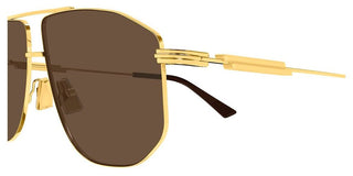 Bottega Veneta Bv1509s Unisex Gold Pilot Sunglasses
