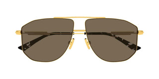 Bottega Veneta BV1509S unisex Gold Pilot Sunglasses