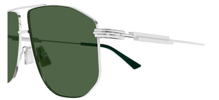 Bottega Veneta BV1509S unisex Silver Pilot Sunglasses