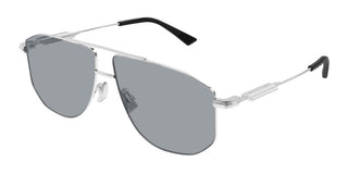 Bottega Veneta BV1509S unisex Silver Pilot Sunglasses